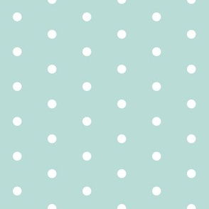 mint dots // dot christmas dot cute mint dots pink christmas fabric