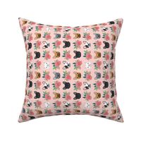 french bulldog florals pink pet frenchies fabric cute french bulldog fabrics cute railroad designs