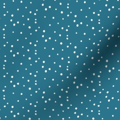 modern dino coordinate - speckle on aruba blue