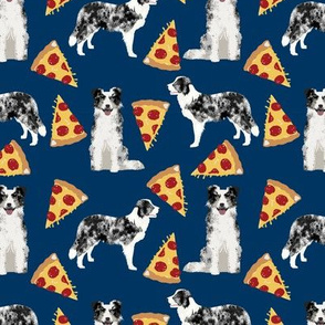 blue merle pizza fabric cute border collie fabric cute dogs fabric best dog pizza design