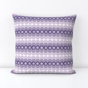 Scalloping Circles Ikat Purple and Gray