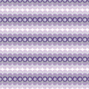 Scalloping Circles Ikat Purple and Gray