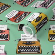 Pangram Typewriters* (Jadeite)
