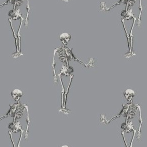 Skeleton on Light Grey