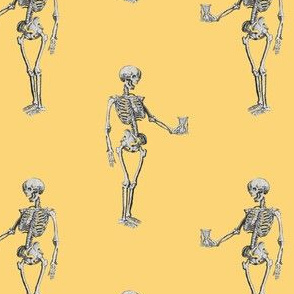 Skeleton on Yellow