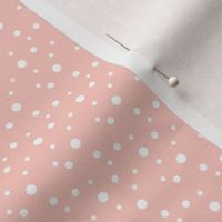 White Dots on Blush Pink