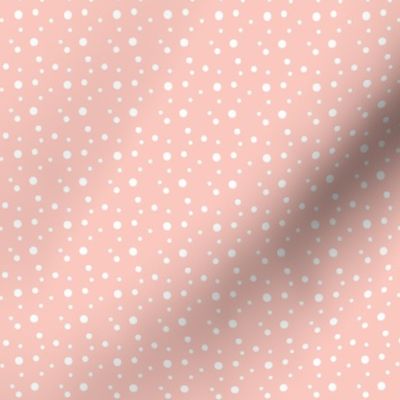 White Dots on Blush Pink