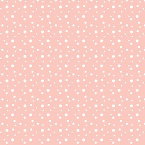 White Dots on Blush Pink