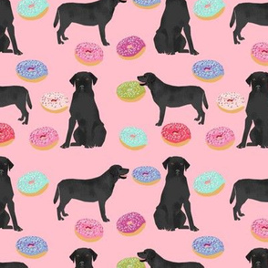 black lab donuts fabric cute black labrador dogs with donuts cute dogs labrador retrievers fabric