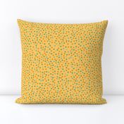 12" Retro Custard Dotted FLORAL