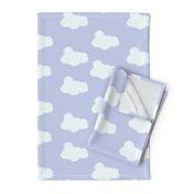 Clouds in Lavender // Repeating pattern for Wallpaper or Children's fabrics // Nursery print by Zoe Charlotte