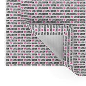 little sister kids words text little sister baby words font text fabric