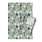 pizza cats cute mint cat lady fabric cute food pizzas fabric 