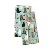 pizza cats cute mint cat lady fabric cute food pizzas fabric 