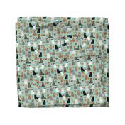 pizza cats cute mint cat lady fabric cute food pizzas fabric 