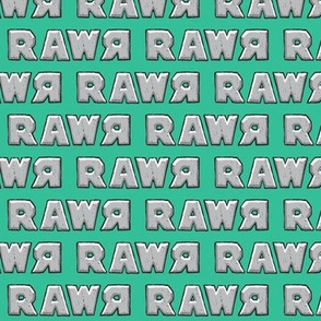 rawr on light green 