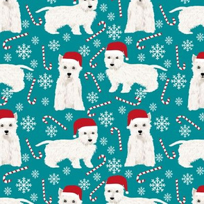 westie christmas fabric cute west highland terrier fabric cute christmas dogs fabric