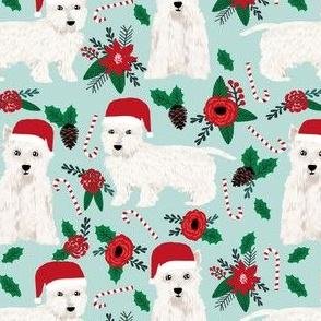 westie poinsettia fabric cutes west highland terriers fabric cute poinsettias fabric cute westies