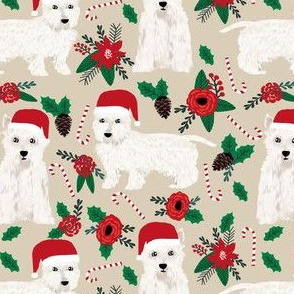 westie poinsettia dogs fabric cute poinsettias fabric cute dogs fabric dog christmas fabrics