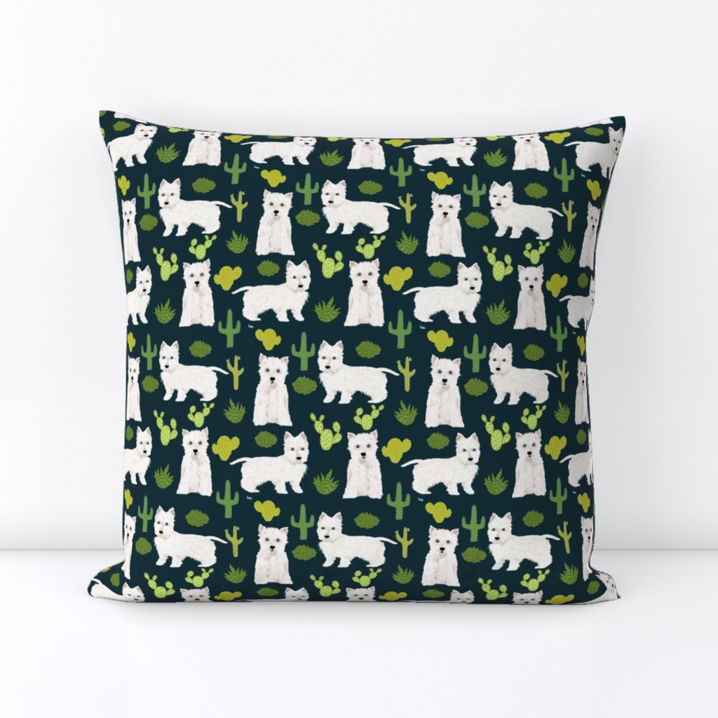 westie cactus fabric cute west highland terriers cactus fabrics cute westie dog fabric cute westies