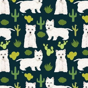 westie cactus fabric cute west highland terriers cactus fabrics cute westie dog fabric cute westies