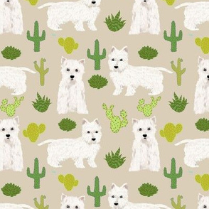 westie cactus fabric west highland terriers fabric cute westies fabrics cute westie dogs