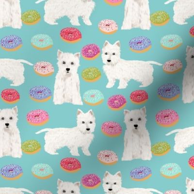 westie donuts fabric west highland terriers fabric cute donuts dog fabric cute westies fabric west highland terriers