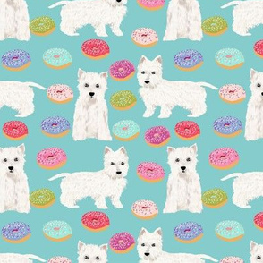 westie donuts fabric west highland terriers fabric cute donuts dog fabric cute westies fabric west highland terriers