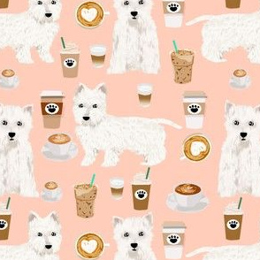 westie coffee fabric west highland terriers fabric cute westies fabrics cute west highland terriers