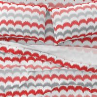 Waves_Ikat_Coral_and_Gray