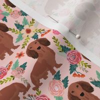 dachshunds floral fabric dogs doxie fabrics cute doxie weiner dogs fabric cute dogs florals design