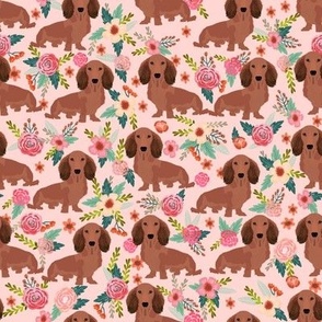 dachshunds floral fabric dogs doxie fabrics cute doxie weiner dogs fabric cute dogs florals design