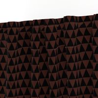 One Inch Black and Brown Triangles