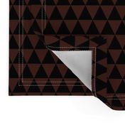 One Inch Black and Brown Triangles