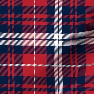 fall plaid || navy,red, and white