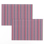 FNB3 - Mini - Fizz-n-Bubble  Stripes in Pink and Green - Vertical