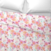 INDY BLOOM BLUSH Florals WHITE A