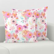 INDY BLOOM BLUSH Florals WHITE A