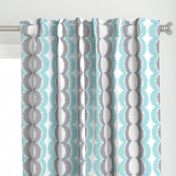 Wave Vertical Ikat - Blue and Gray