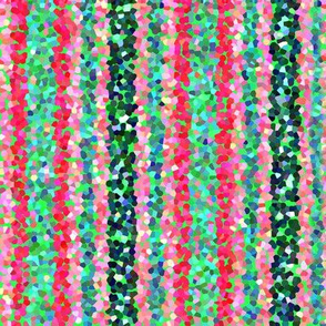 FNB3 - Mini Stripes of Digital Glitter in Red - Pink - Green
