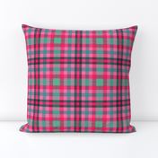 FNB3 - Soft Spoken Christmas  Plaid in Pink - Green