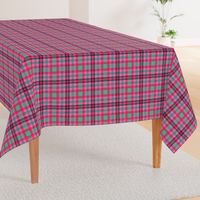FNB3 - Soft Spoken Christmas  Plaid in Pink - Green