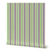 FNB2 - Mini Fizz-n-Bubble Stripes in Lime Green and Purple  - Lengthwise