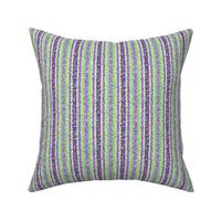 FNB2 - Mini Stripes of Digital Glitter in Lavender - Purple - Lime Green - Lengthwise