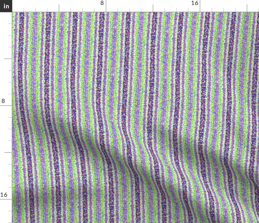 FNB2 - Mini Stripes of Digital Glitter in Lavender - Purple - Lime Green - Lengthwise