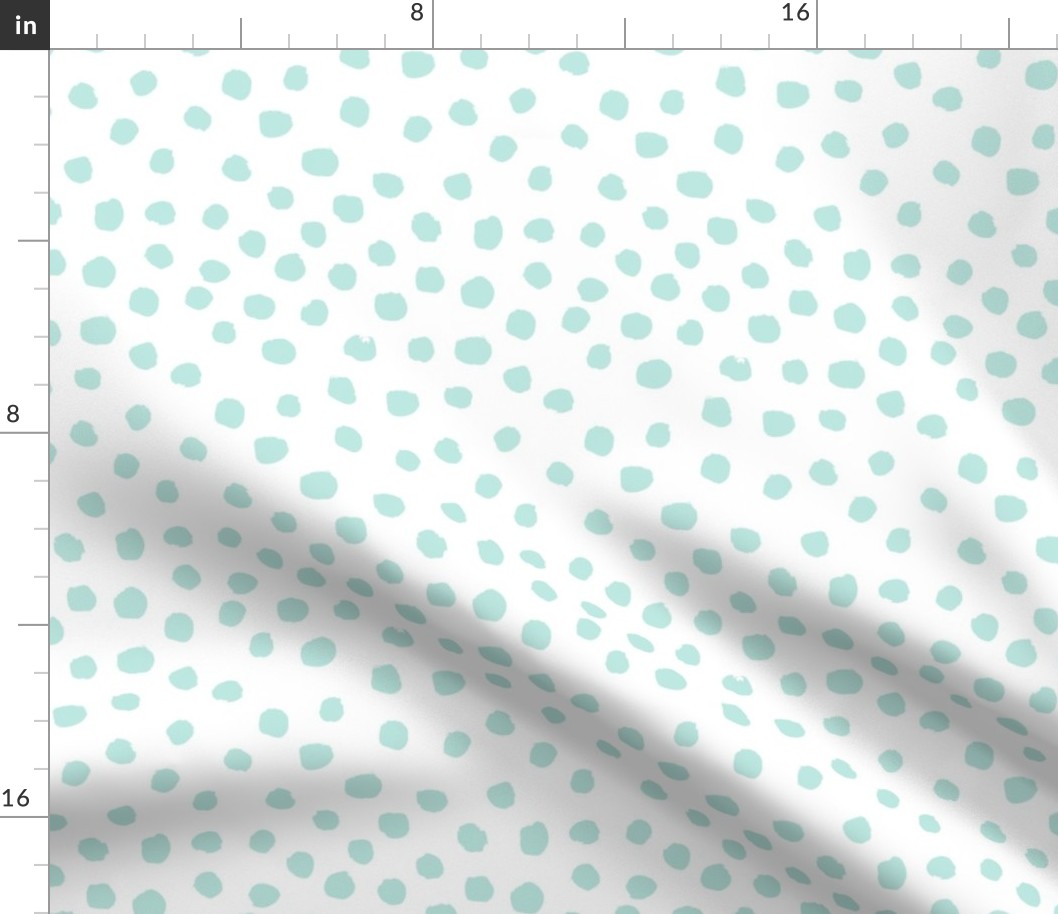 mint dots cute painted dot fabric coordinating fabric nursery baby fabric girls nursery baby