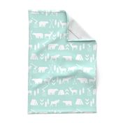 bright mint woodland camping fabric cute girls mint sweet girls fabrics cute girls nursery baby