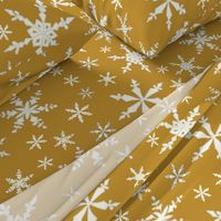 Snowflakes - Large - Ivory,  Dark Caramel