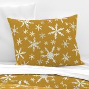 Snowflakes - Large - Ivory,  Dark Caramel