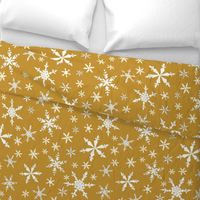 Snowflakes - Large - Ivory,  Dark Caramel